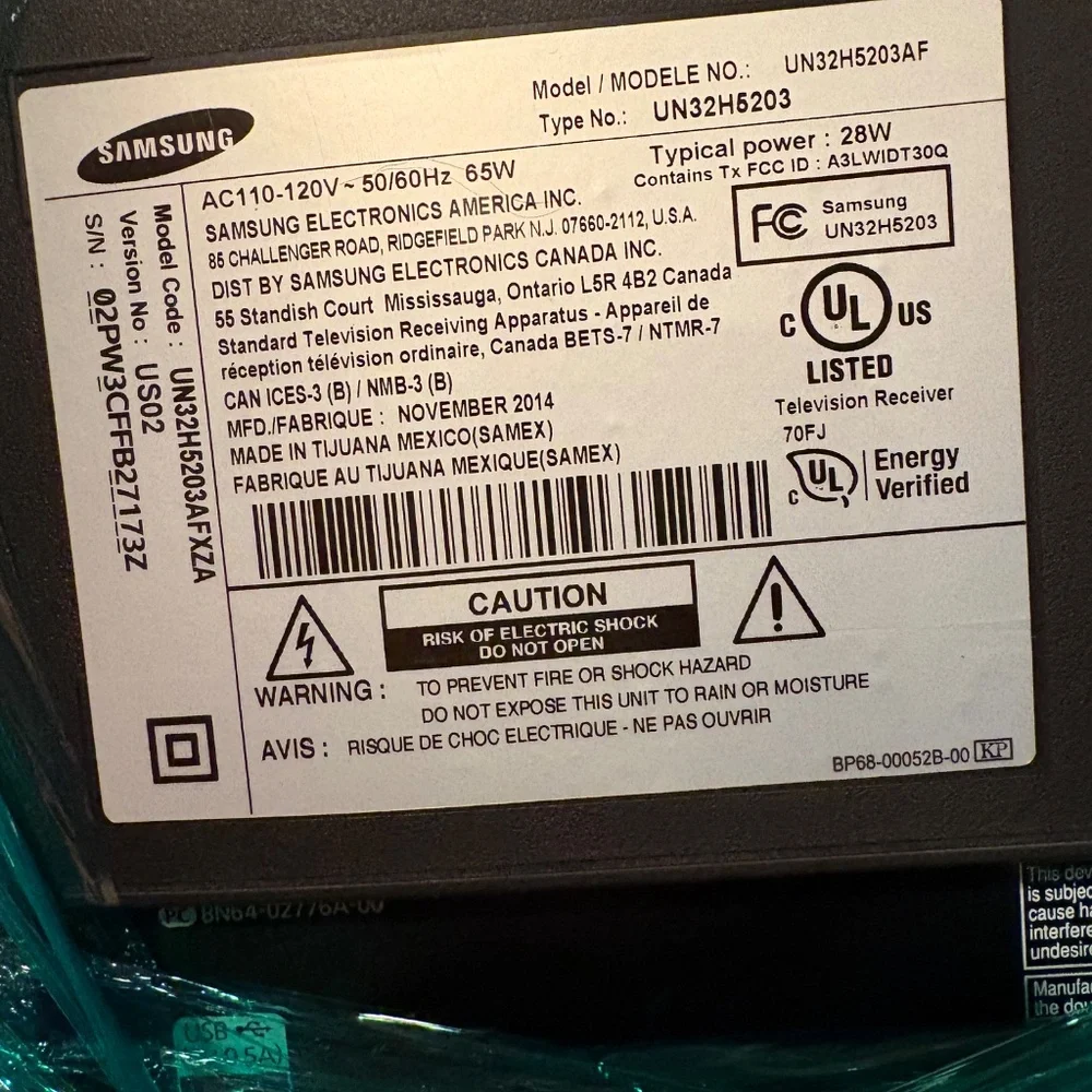 Samsung televisions 32”